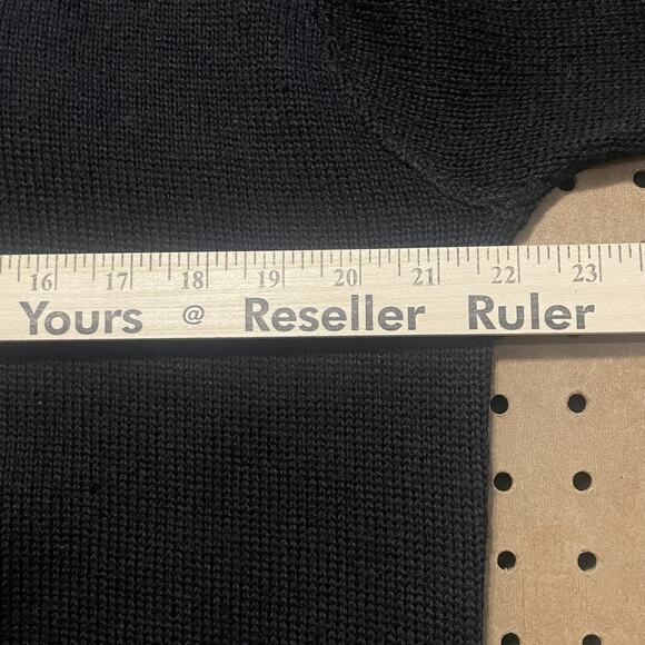 VTG Rutgers Sweater Mens Large Black Letterman Stylized Sportswear Player USA - Picture 9 of 11